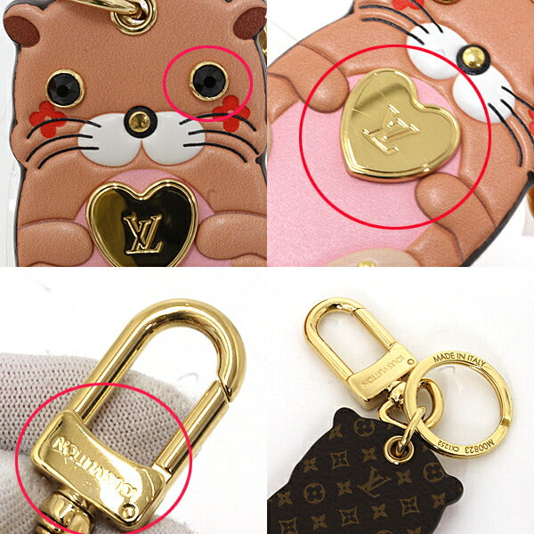 LOUIS VUITTON Bag charm M00823 Monogram canvas, leather Multi Bag charm Sea Otter Animal Keychain Otter Women