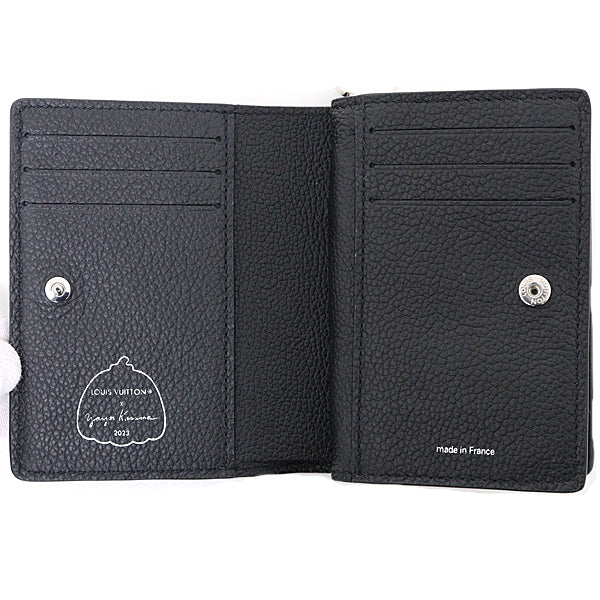LOUIS VUITTON Bifold Wallet M81907 leather Noir Bron YAYOI KUSAMA LV �~ YK Portefeuille Claire Women