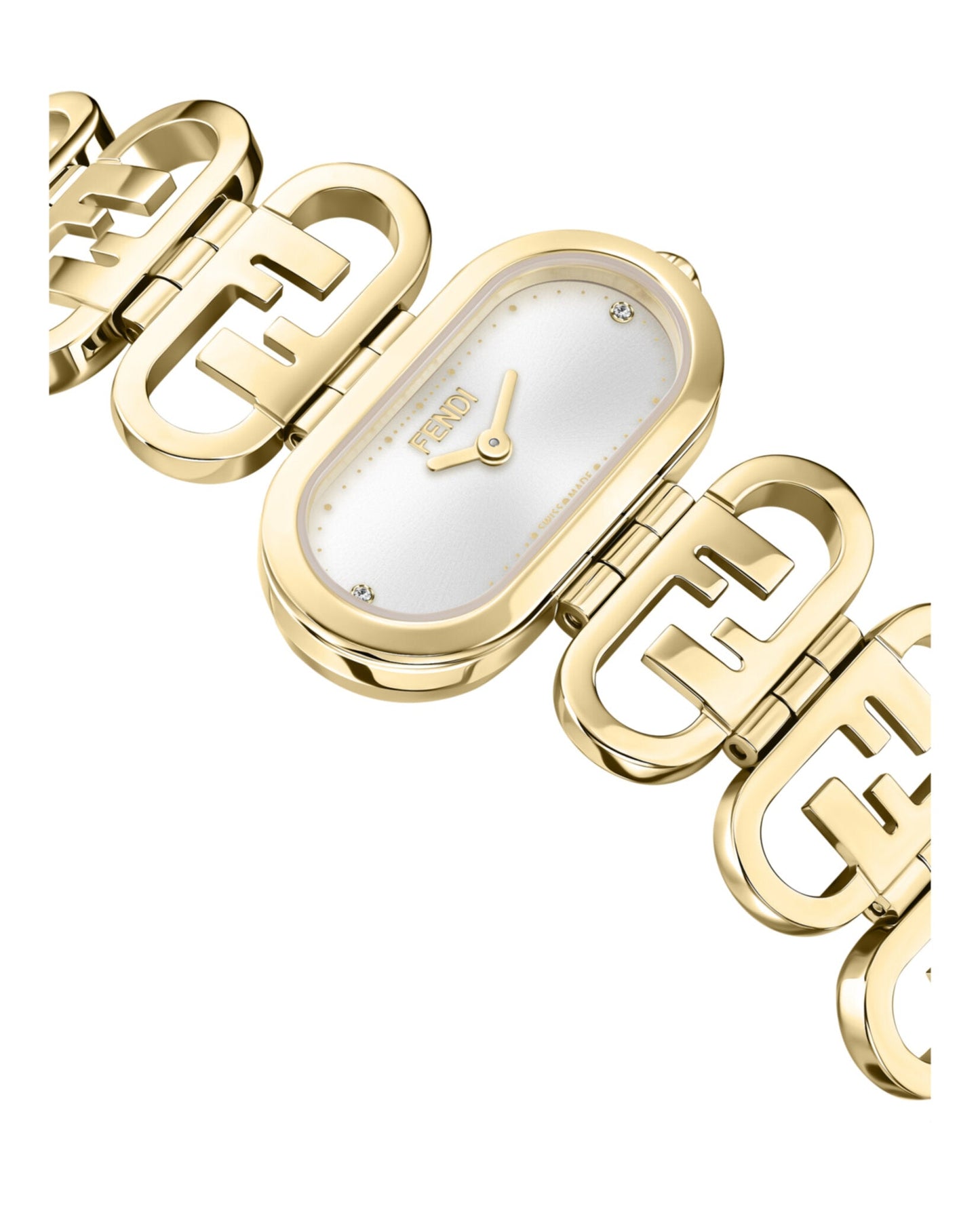 Fendi Womens Gold 14.8mm Bracelet Fashion Watch