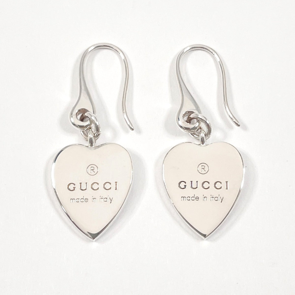 GUCCI Pierce Silver925 Silver Trademark Heart