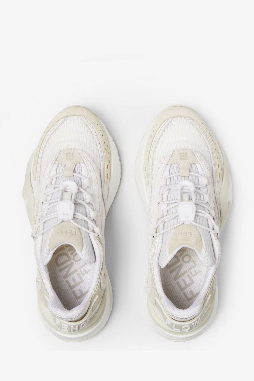 Fendi Flow Mesh And Suede Low Tops