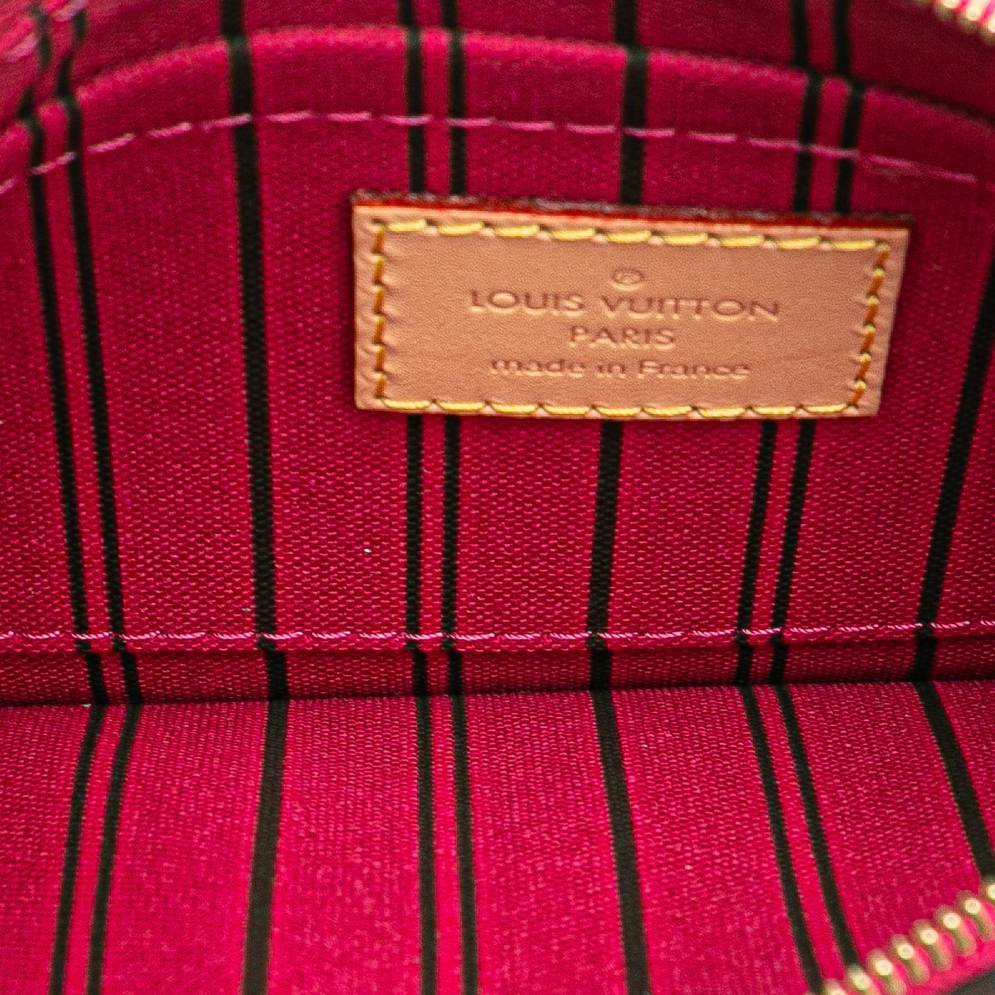 Brown Louis Vuitton Monogram Neverfull Pouch