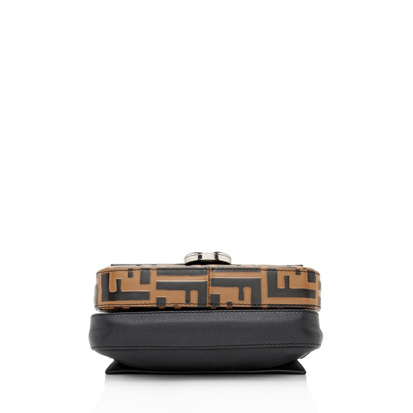 Fendi FF Embossed Calfskin Double Micro Baguette Bag (SHF-yQ8d8d)