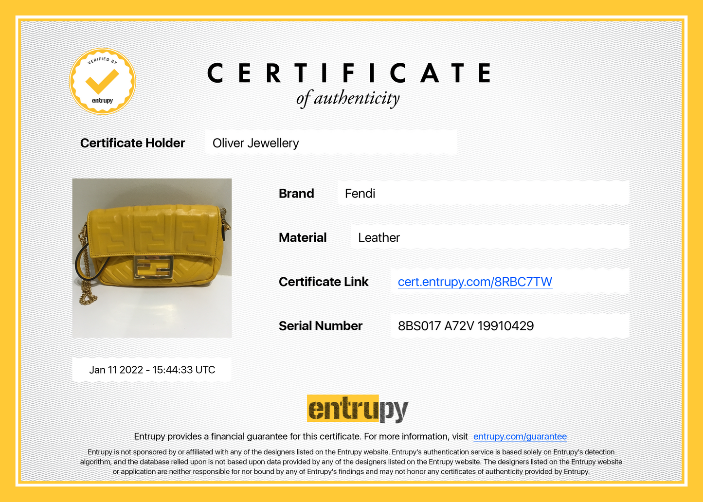 Fendi FF Embossed Mini Baguette