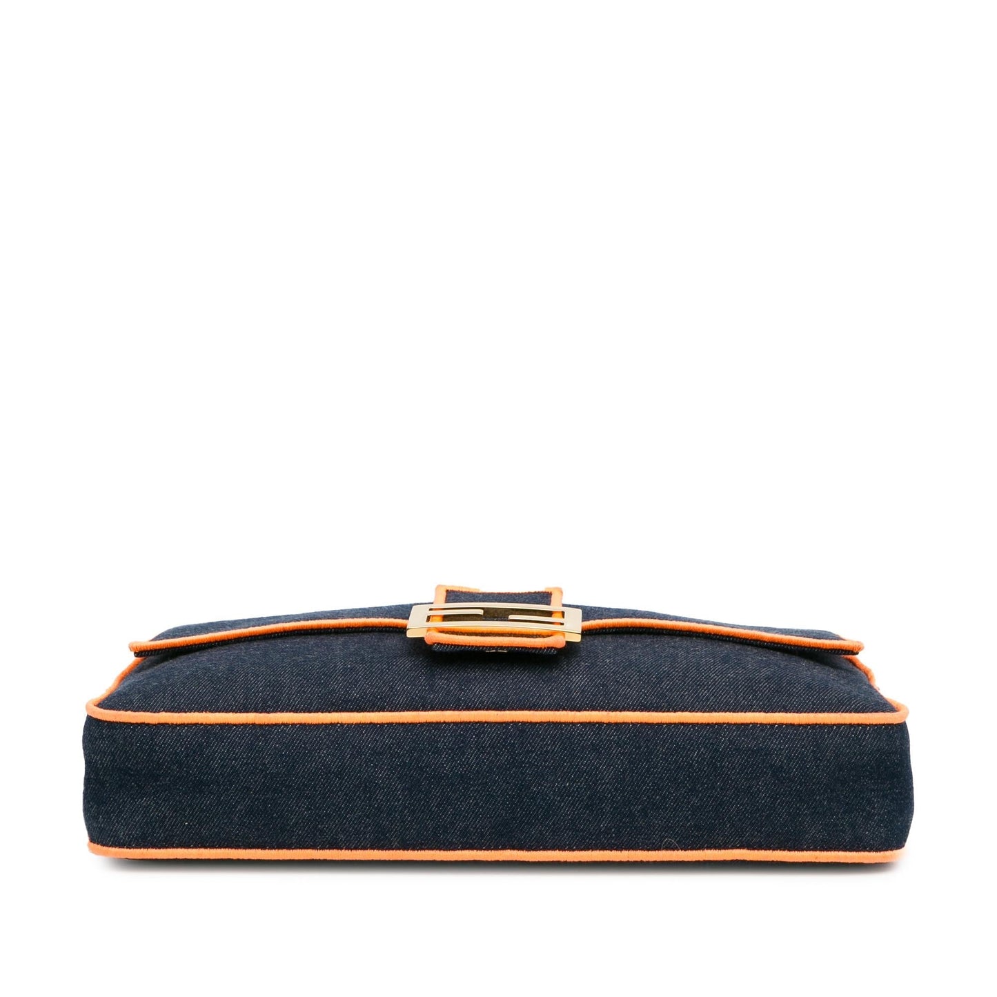 Fendi Large Denim Baguette Satchel (SHG-KcMfCV)