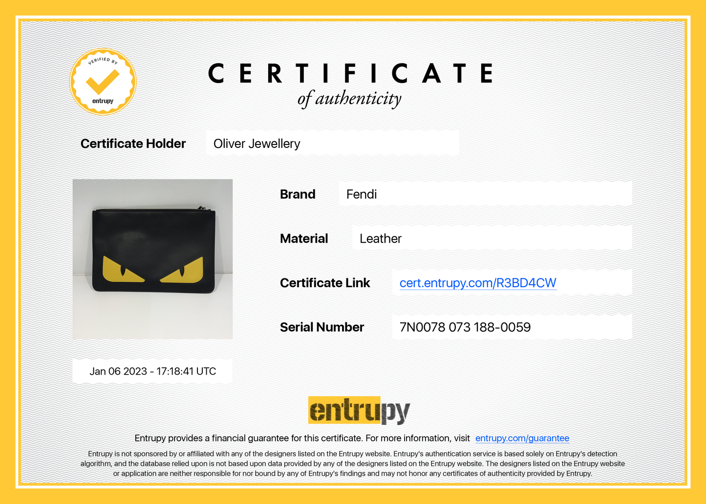 Fendi Monster Eyes Clutch