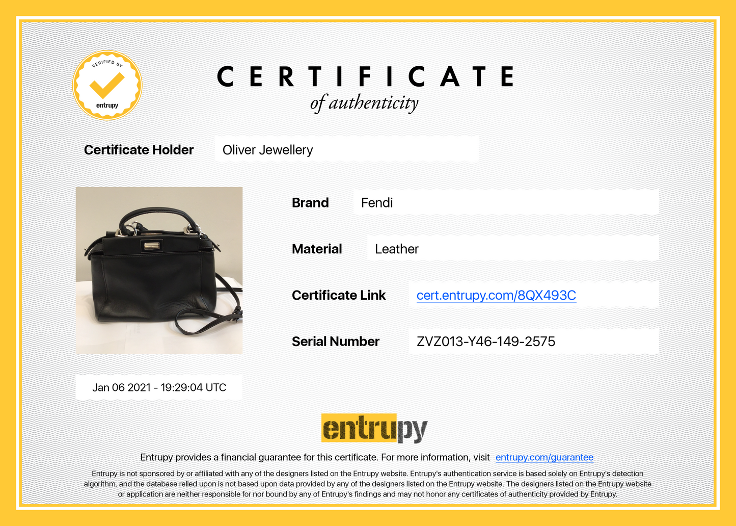 Fendi Peekaboo Mini Monster Eyes Satchel Bag