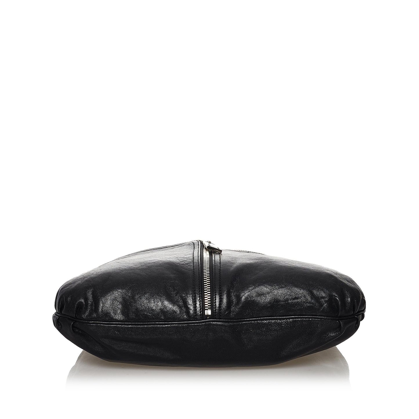 Fendi Unzipped Leather Hobo Bag (SHG-32868)