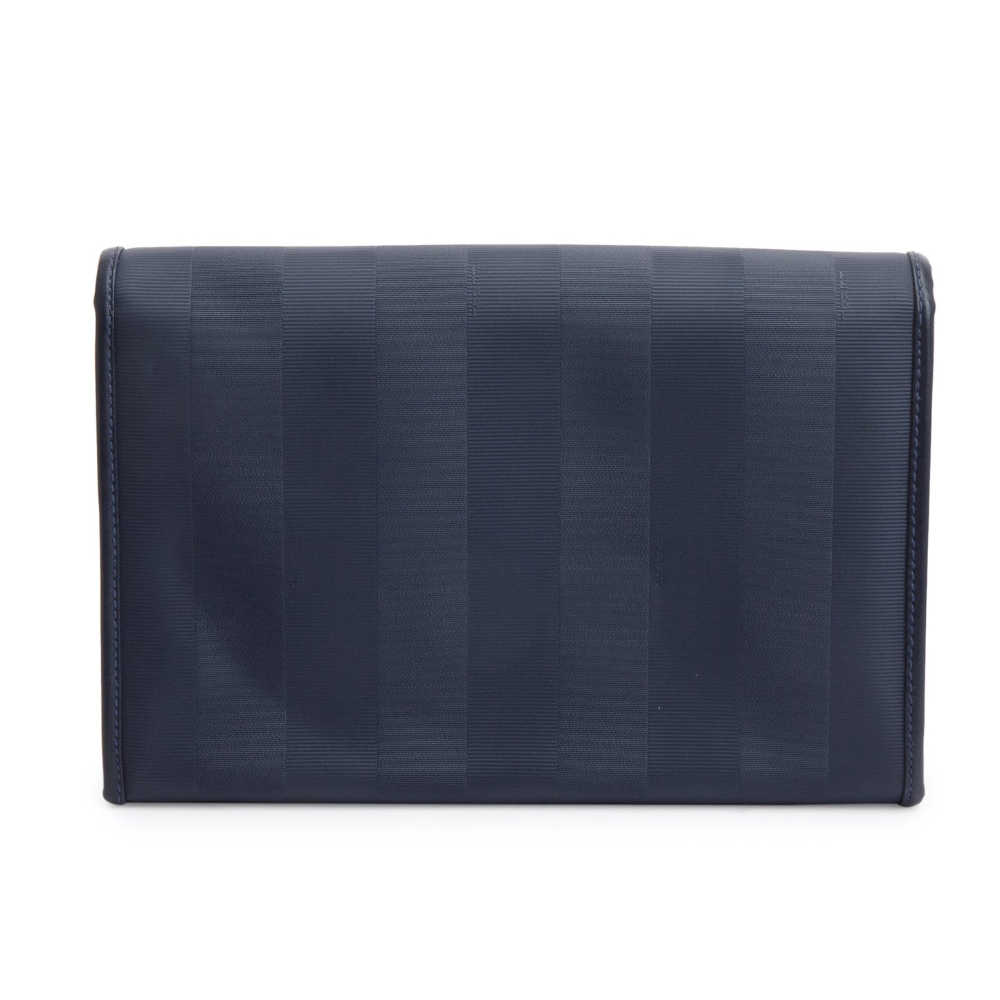 Fendi Navy Pequin Coated Canvas Crossbody Bag