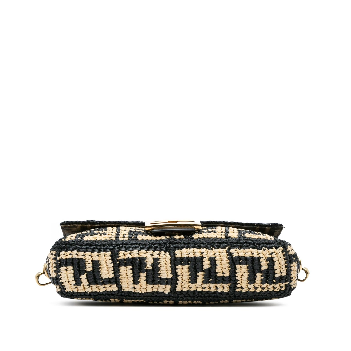 Fendi Zucca Raffia Baguette Satchel (SHG-nNJ0YF)