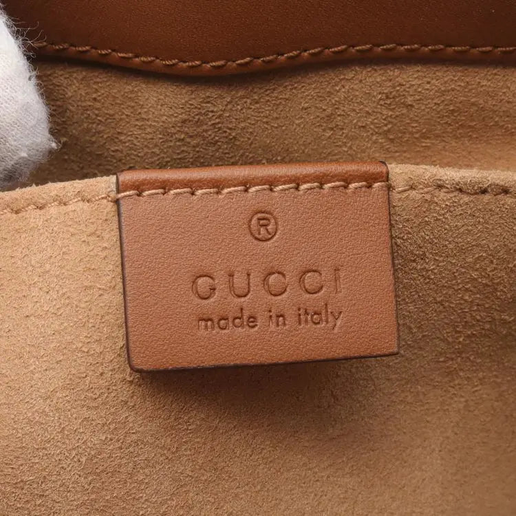 Gucci Padlock Canvas Chain Tote