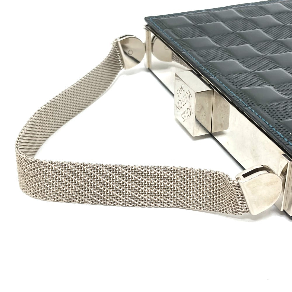 LOUIS VUITTON Handbag M92105 Patent Leather, Damier Vernis Dark green Damier Vernis Anju GM