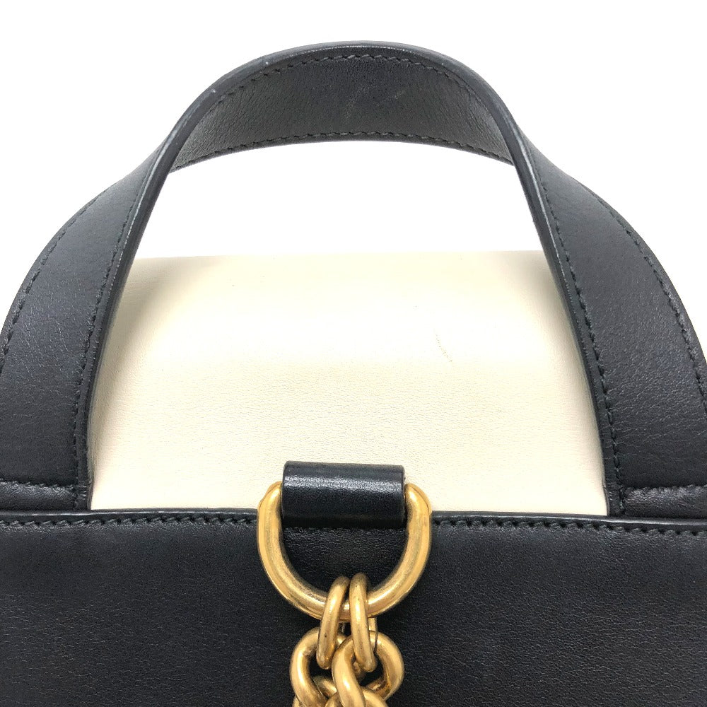 GUCCI Backpack 432266 leather black Studs Animalie Women