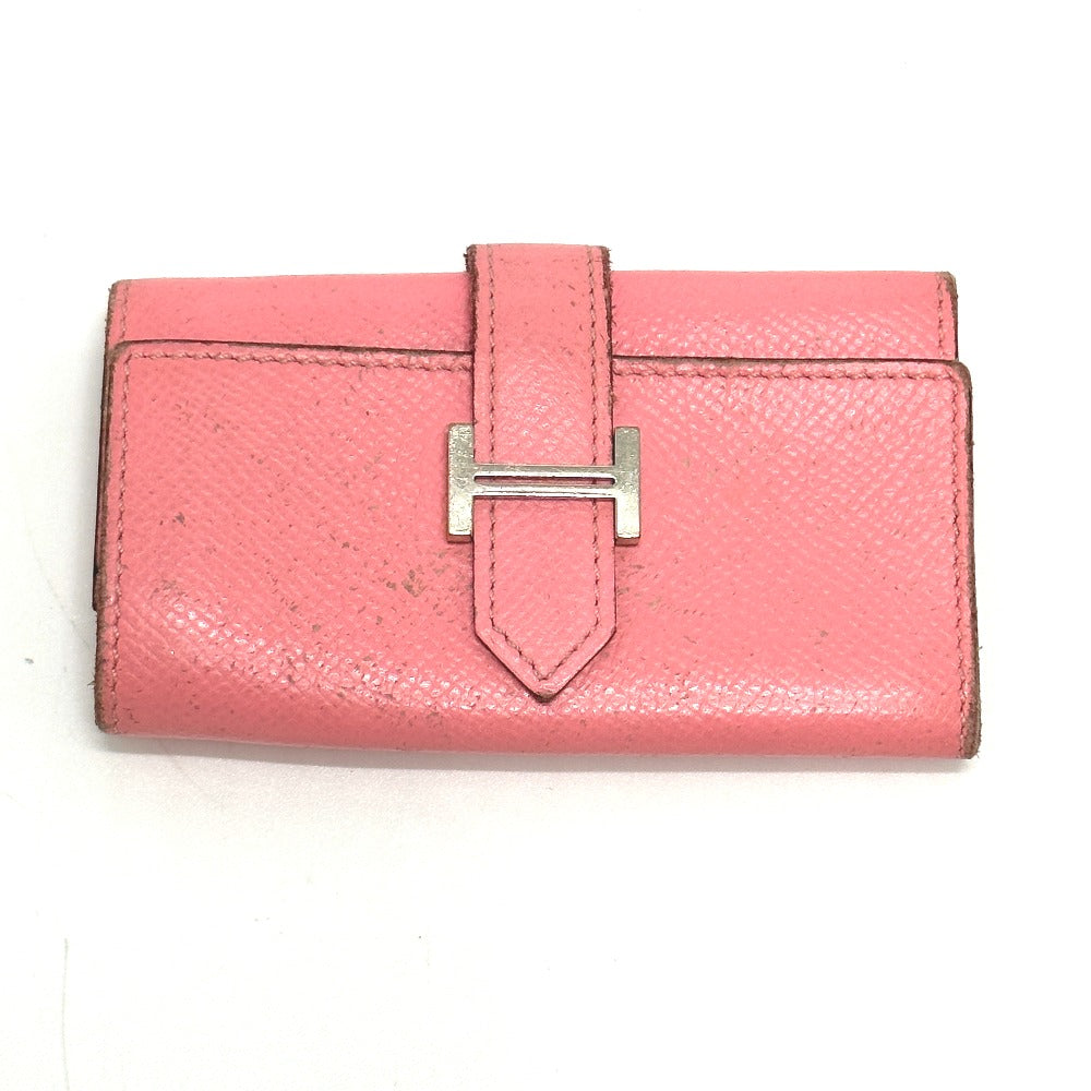 HERMES Key case Key holder Epsom pink HMetal Bean Women Used