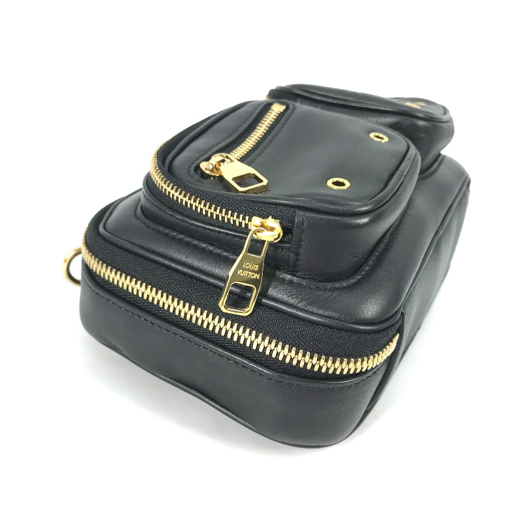 LOUIS VUITTON Shoulder Bag M80450 leather black Monogram Utility crossbody