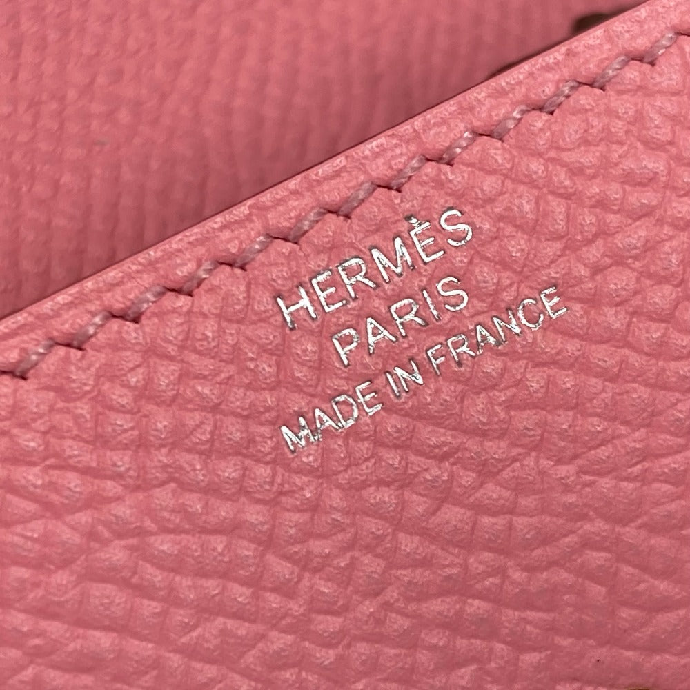 HERMES Coin case Epsom pink Wallet Revan Cattle