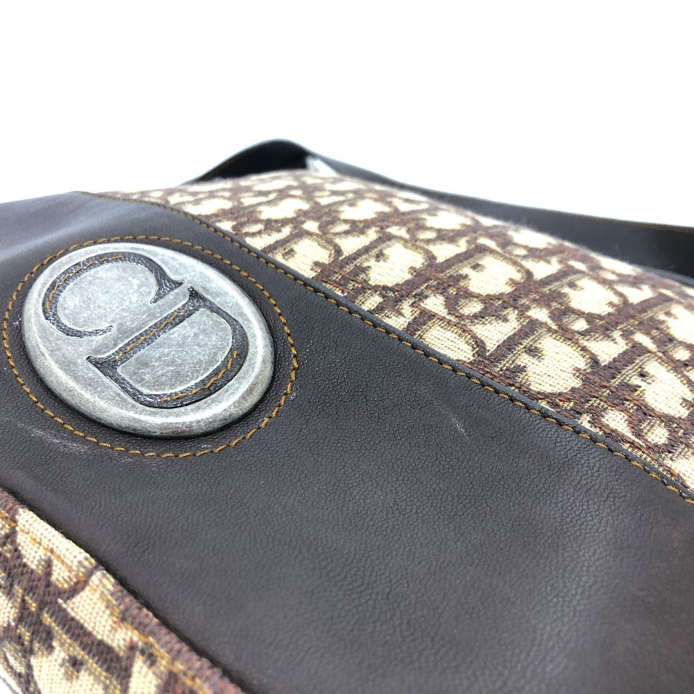 Christian Dior Shoulder Bag Canvas / leather Brown Trotter Women