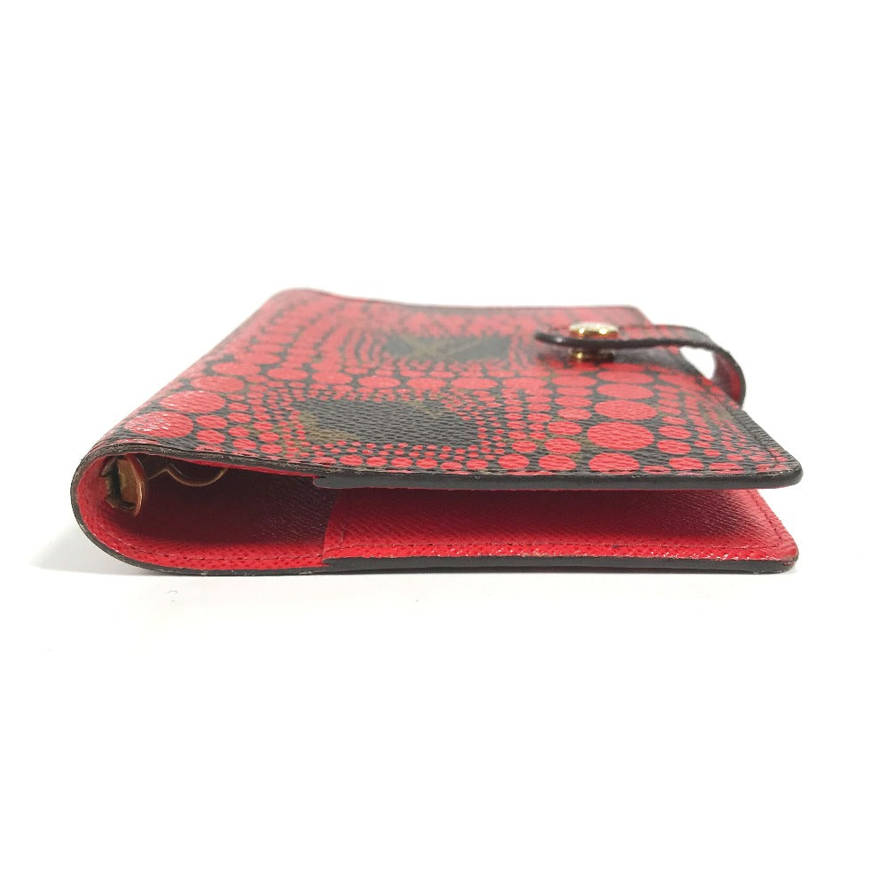 LOUIS VUITTON Notebook cover R21132 Monogram canvas Red Yayoi Kusama collaboration Monogram Town Yayoi Kusama Agenda PM Women
