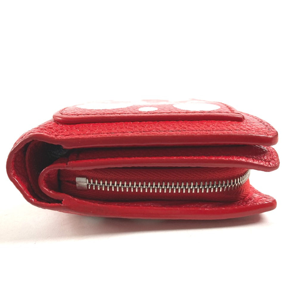 LOUIS VUITTON Folded wallet M82103 leather Red Kusama Yayoi Collaboration LVxYK Portefeuille Claire Women