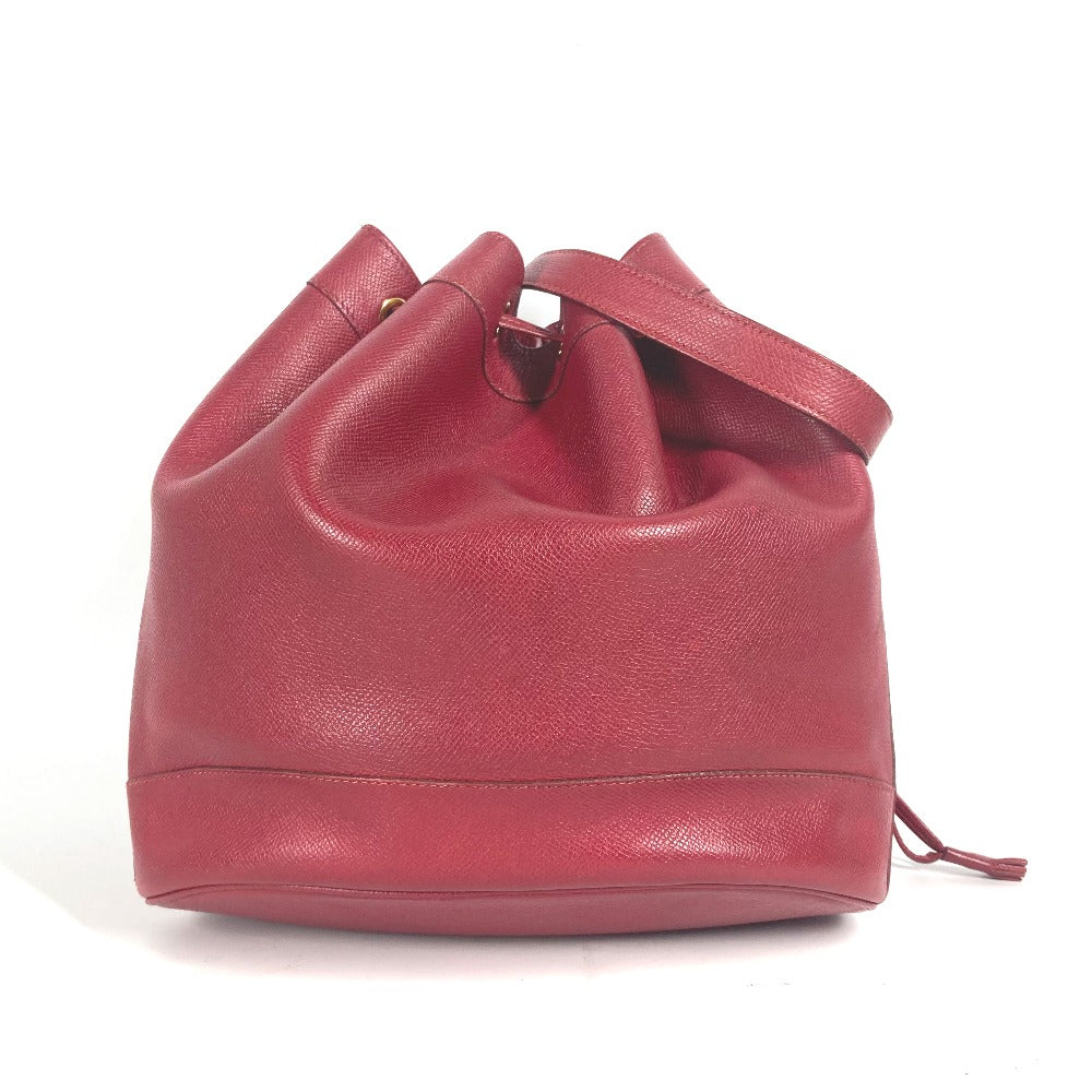 HERMES Shoulder Bag Courchevel Red Crossbody Market GM Women Used