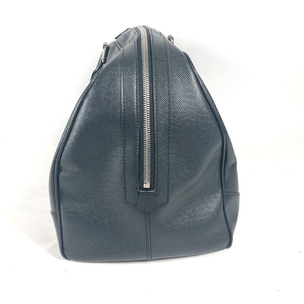 LOUIS VUITTON Boston Duffel bag M31152 Taiga Leather black Taiga Stanislav unisex(Unisex)