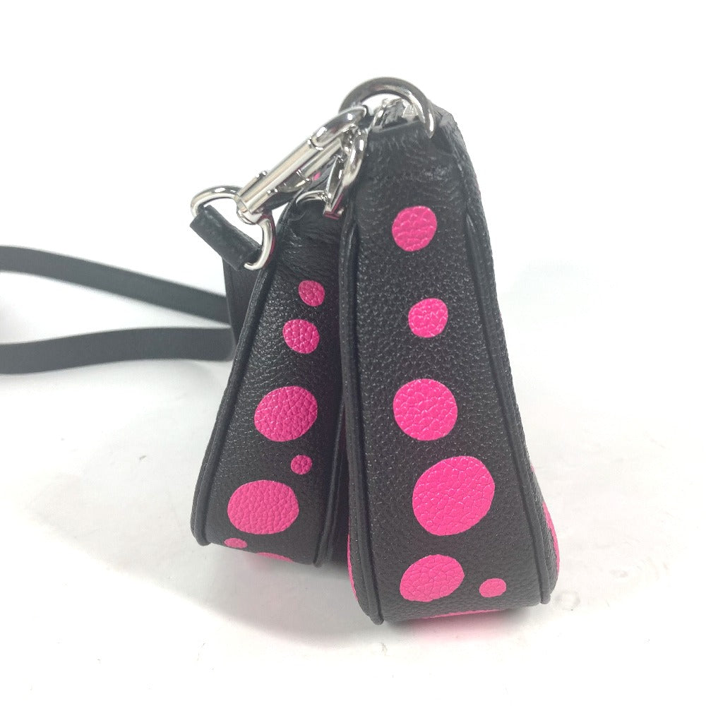 LOUIS VUITTON Shoulder Bag M46421 Monogram Ann Platt Leather black Monogram Empreinte Yayoi Kusama LV Ã YK Multi Pochette Accessories