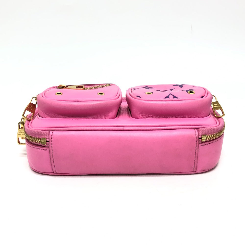 LOUIS VUITTON Shoulder Bag M59244 leather pink utility Cross Sling Bag