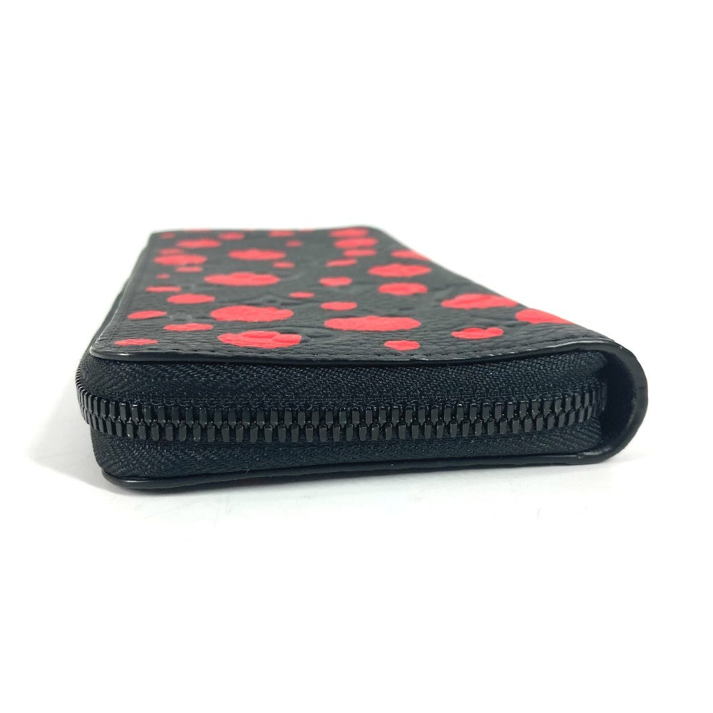 LOUIS VUITTON Long Wallet Purse M81904 Monogram Ann Platt Leather Red Monogram Ann Platt Zippy wallet Vertical unisex(Unisex)