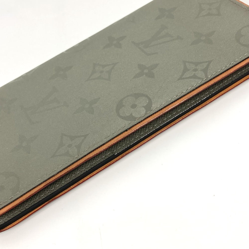 LOUIS VUITTON Long Wallet Purse M63236 Canvas, Monogram Titanium Canvas gray Monogram titanium Portefeuille Braza unisex(Unisex)