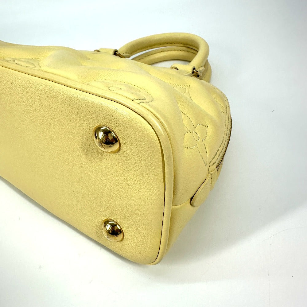 LOUIS VUITTON Shoulder Bag M59821 leather yellow Soft Bubble Gram Alma Soft BB Women