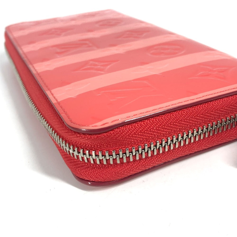 LOUIS VUITTON Long Wallet Purse M58036 Monogram Vernis pink Monogram Vernis Ray Yule Zippy wallet unisex(Unisex)