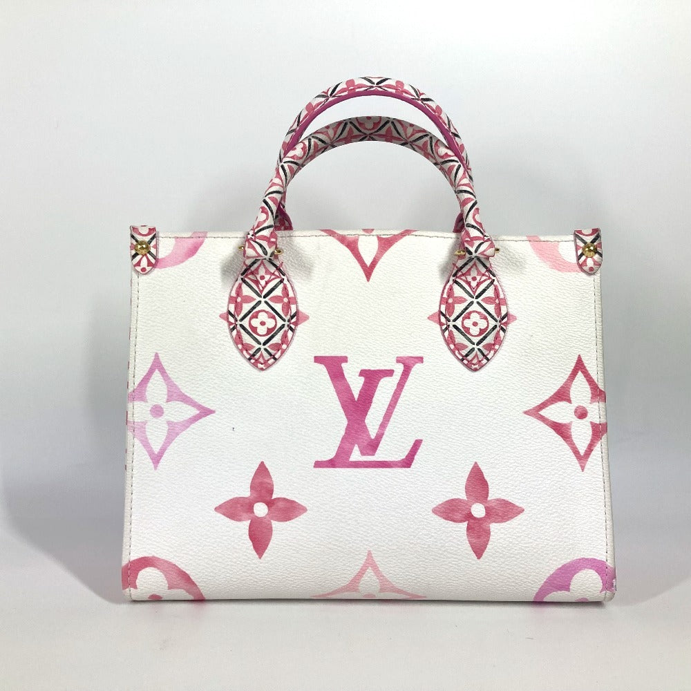 LOUIS VUITTON Shoulder Bag M22976 Monogram canvas pink monogram visor pool On the Go PM Women