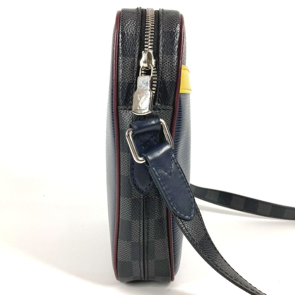 LOUIS VUITTON Shoulder Bag M55100 Damier Graphite Canvas, Epi Leather Navy Epidamie Graffit Danube Slim