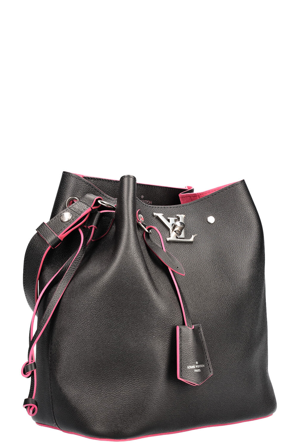 LOUIS VUITTON Lockme Bucket Bag Black