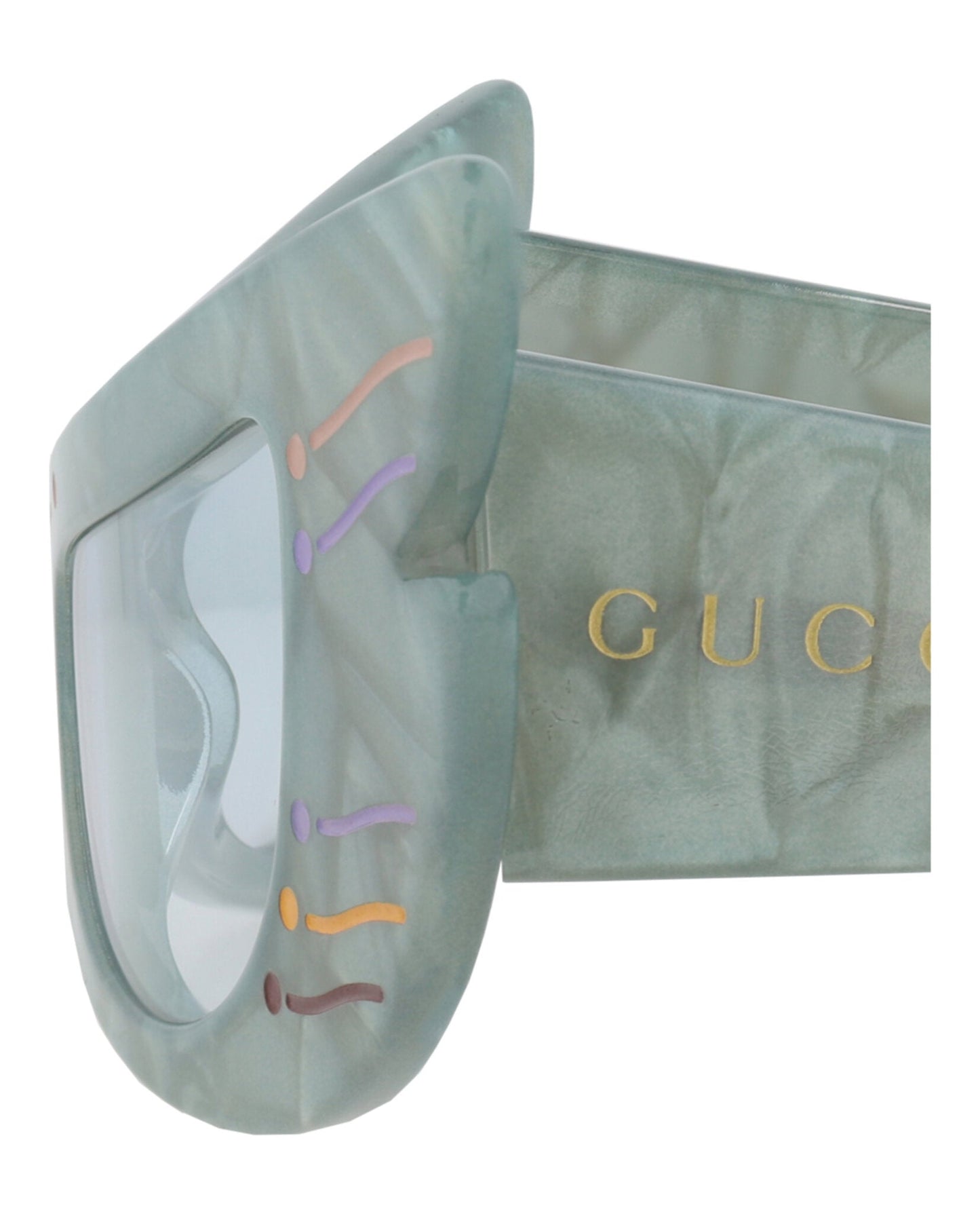 Gucci Womens Cat Eye Light Blue Light Blue Light Blue Fashion Designer Eyewear