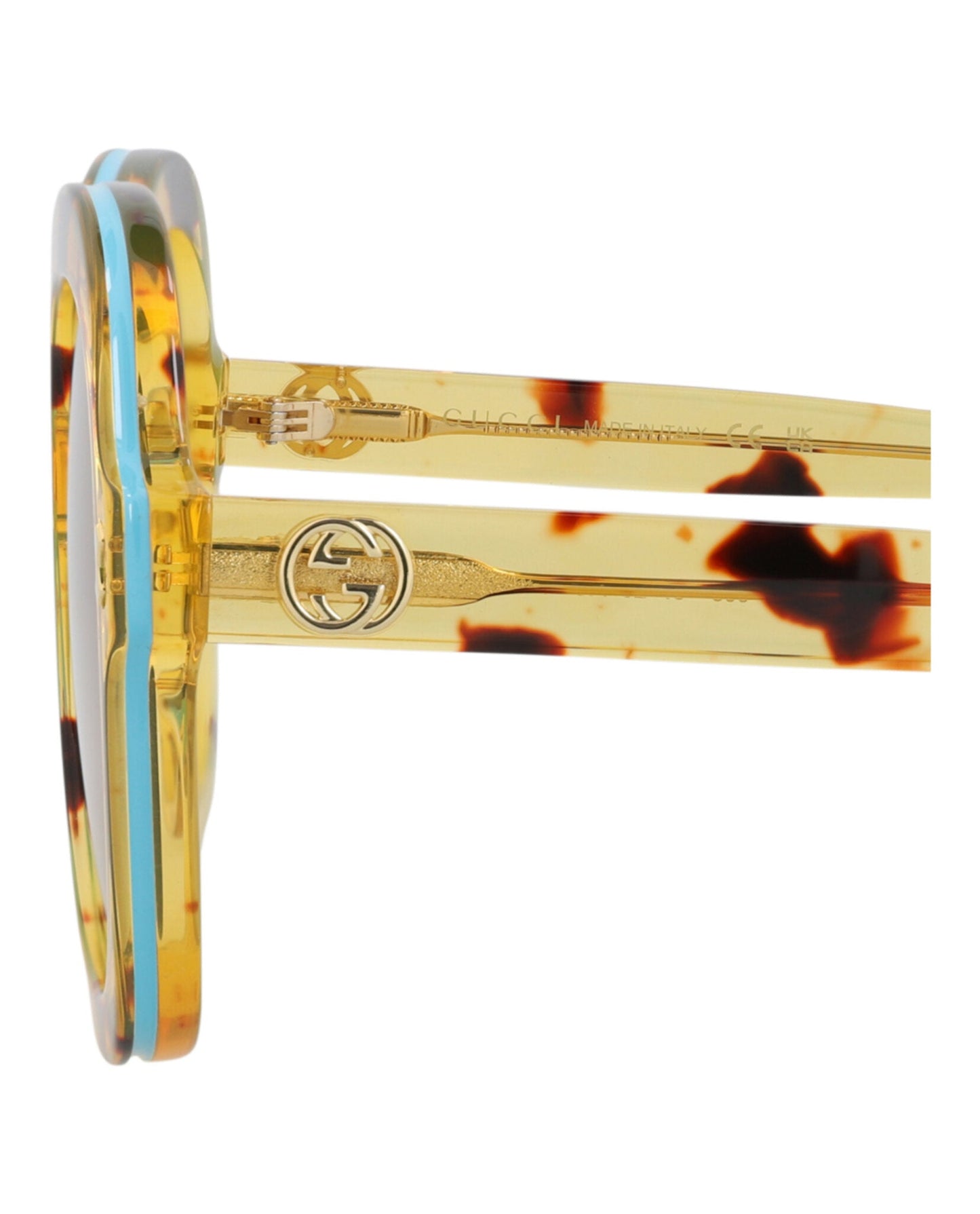Gucci Womens Round/Oval Havana Havana Brown Fashion Designer Eyewear