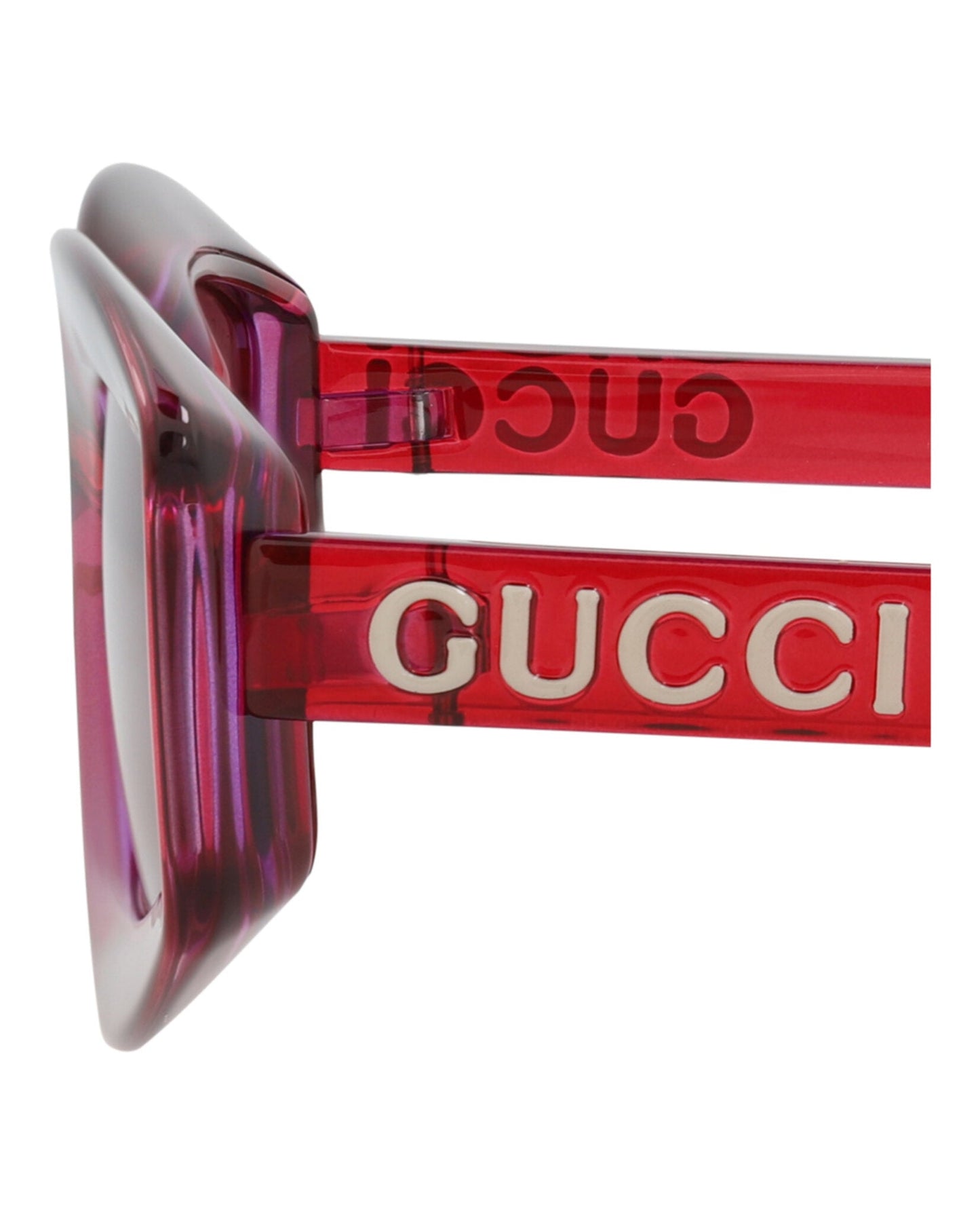Gucci Womens Cat Eye Red Red Violet Fashion Designer Eyewear