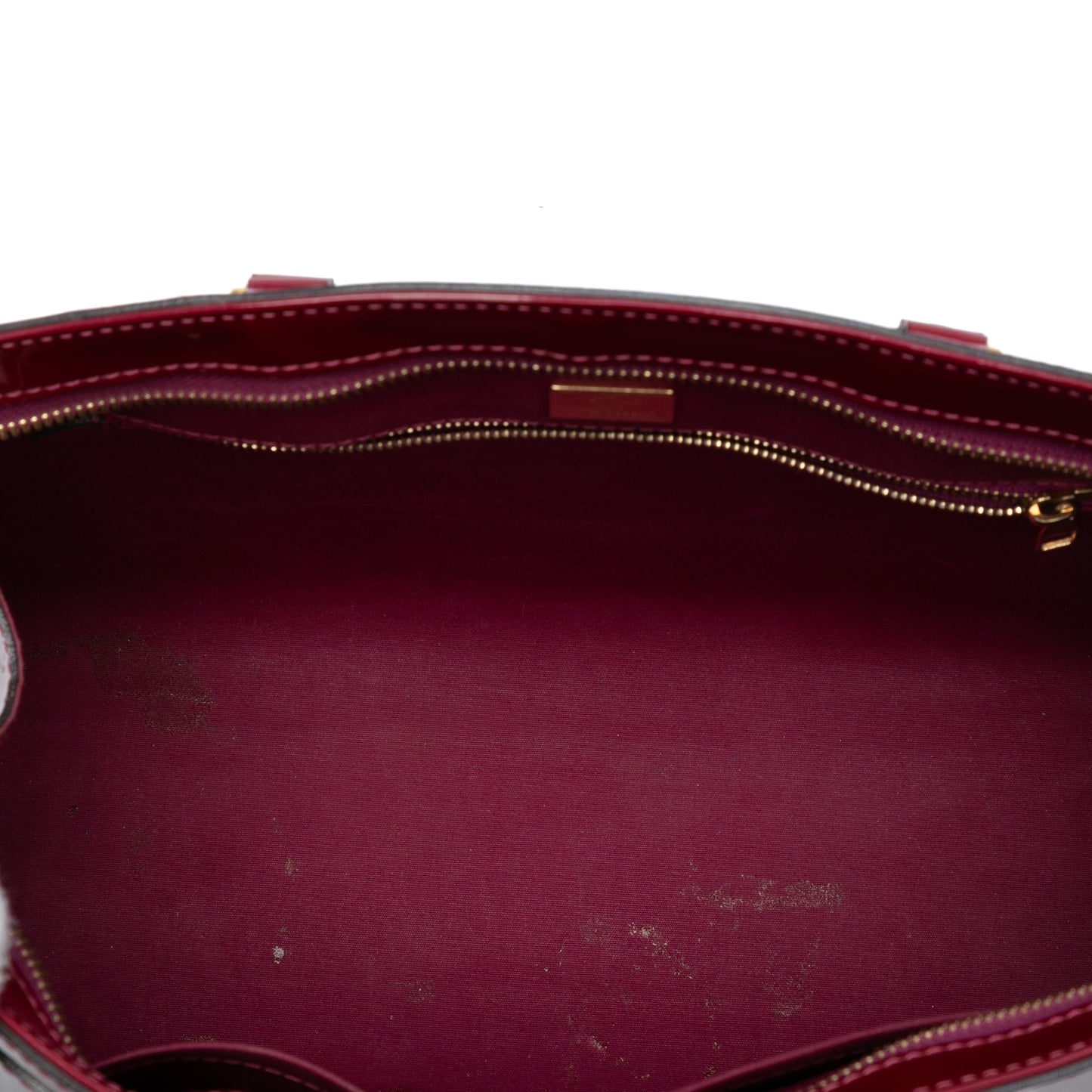 Red Louis Vuitton Monogram Vernis Brea MM Satchel