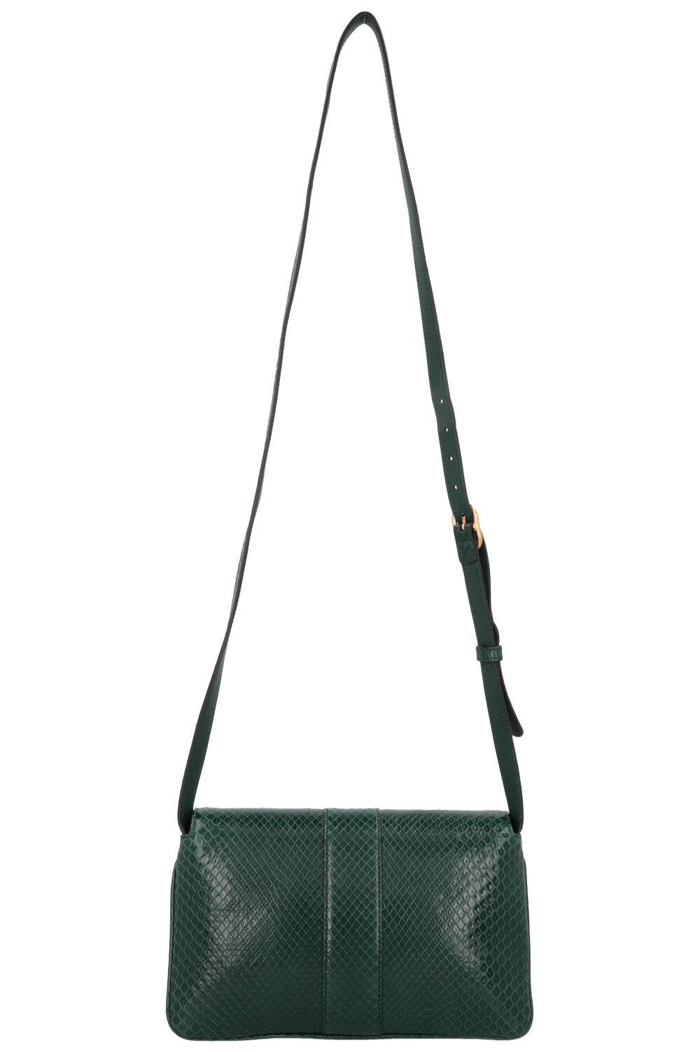 GUCCI Small Arli Crossbody Bag Python Green