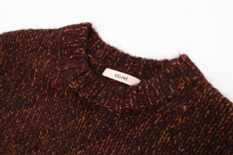 CELINE knit wool Brown XS
