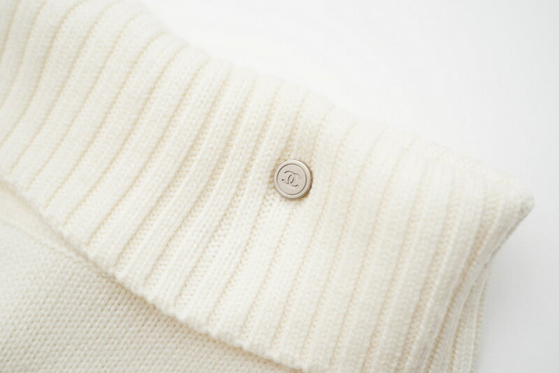 CHANEL Pants AG736/P16403W02680 wool Ivory COCO Mark leggings Women 38