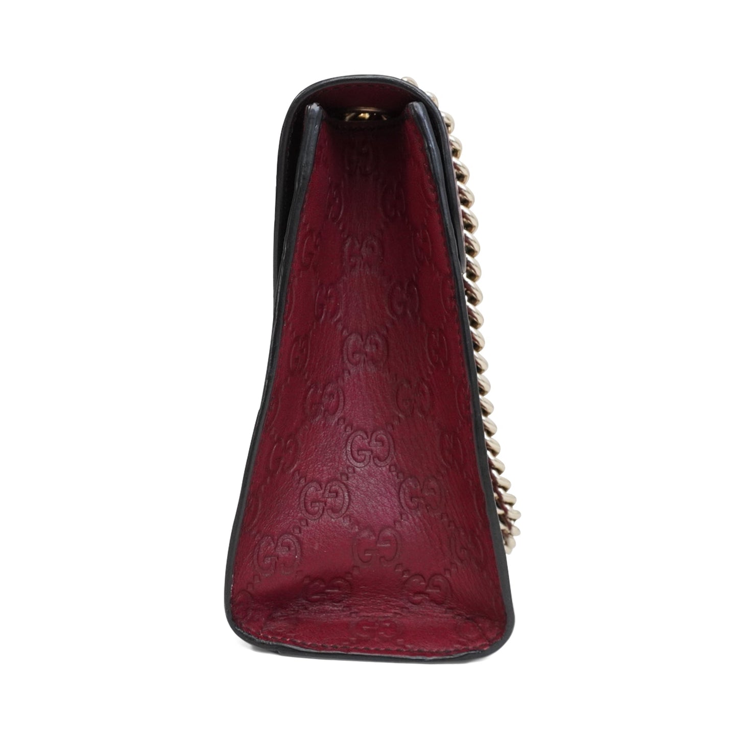 Gucci Monogram Chain Leather Shoulder Bag