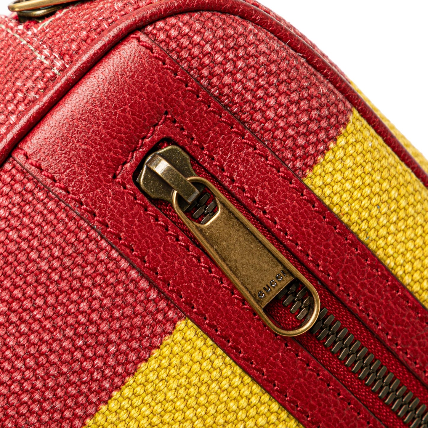 Gucci Baiadera Canvas Stripe Belt Bag