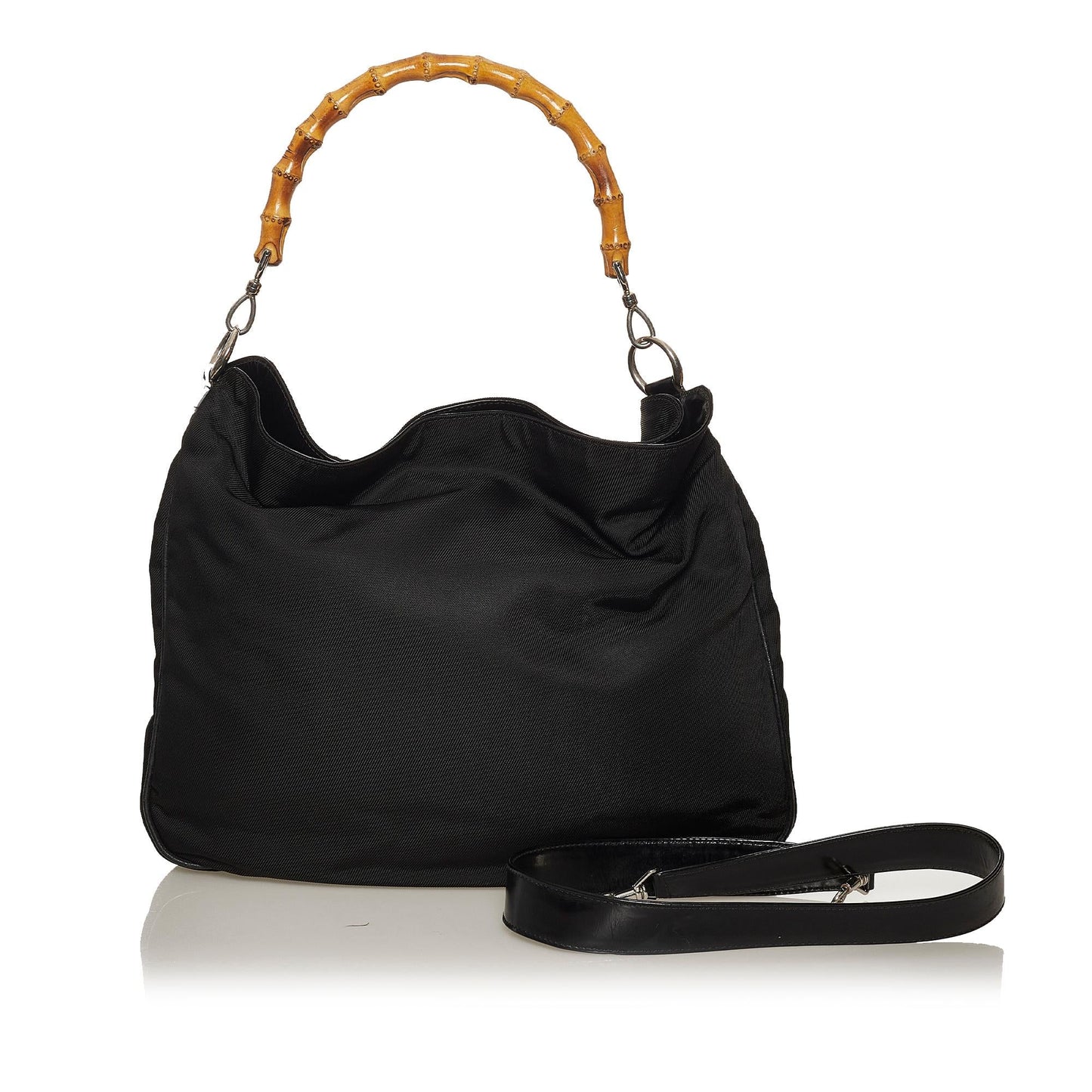 Gucci Bamboo Nylon Satchel (SHG-fSqu3W)