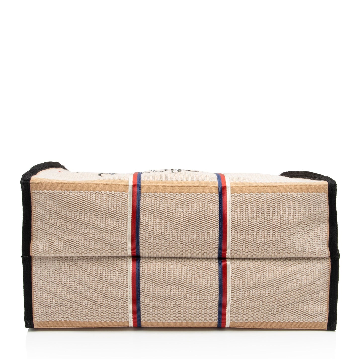 Gucci Nylon Leather Canvas Tote