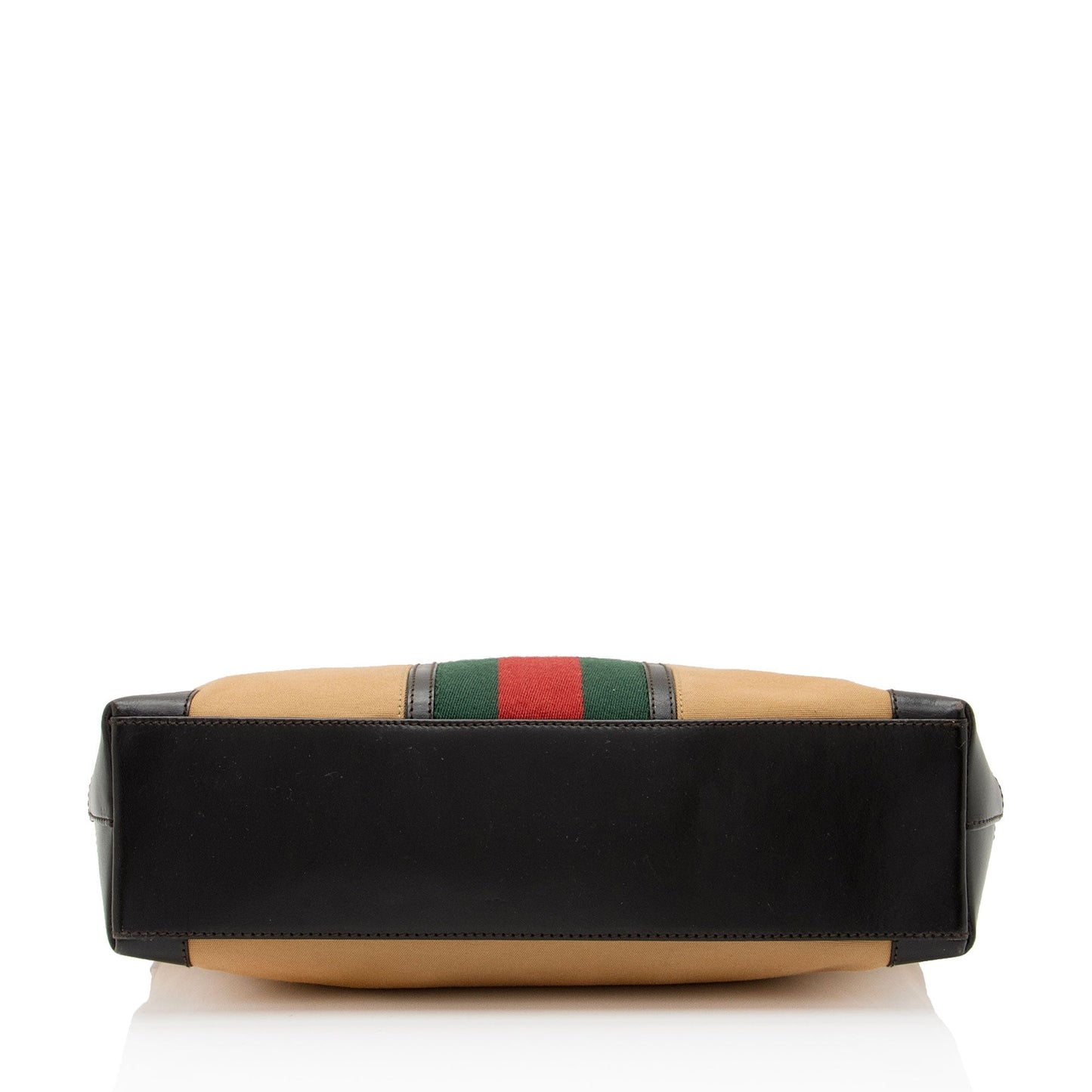 Gucci Nylon Leather Canvas Tote