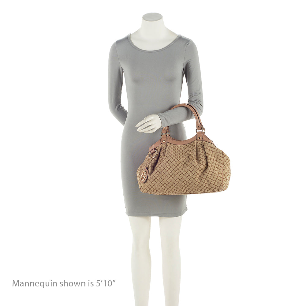 Gucci Diamante Canvas Sukey Medium Tote (SHF-uHQzf7)