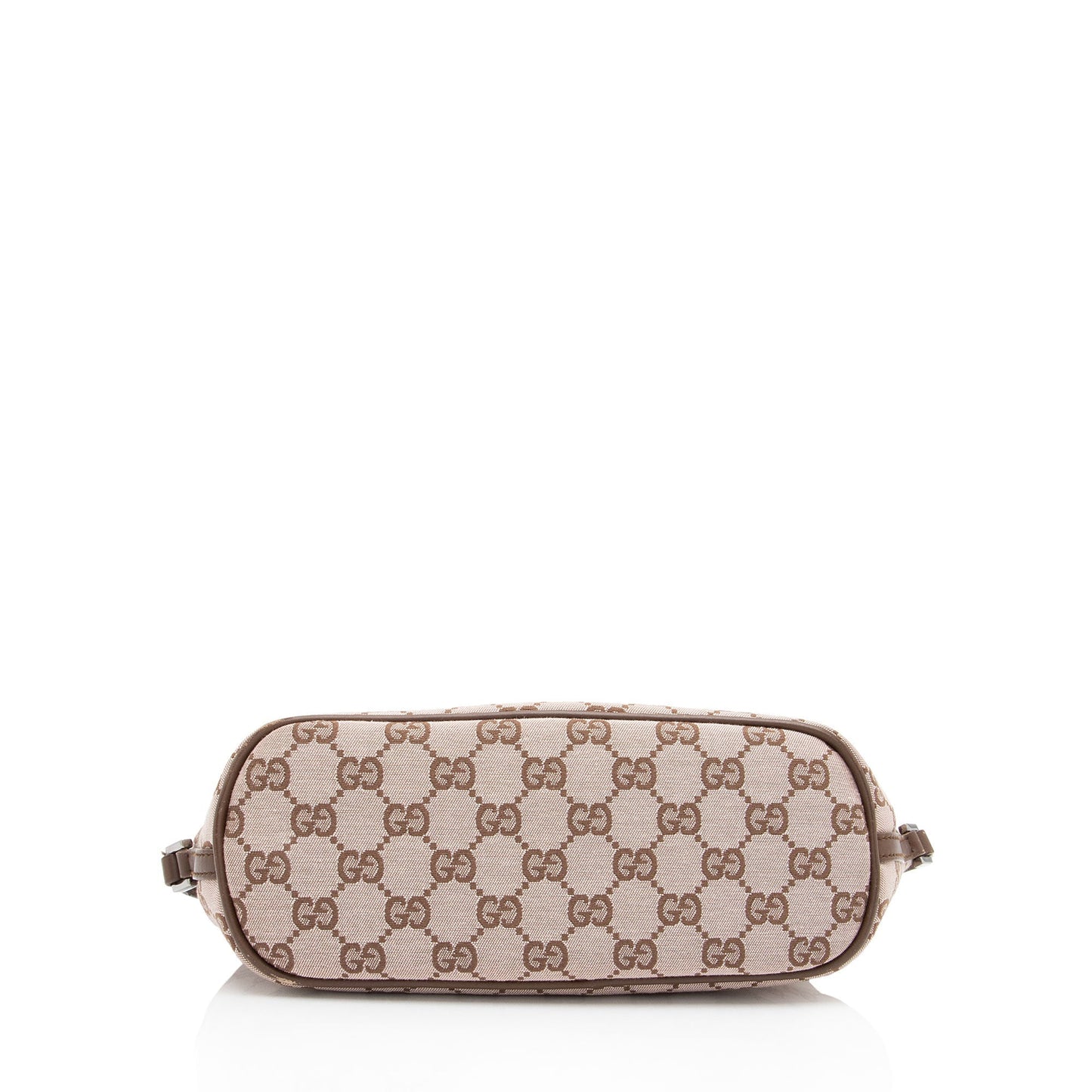Gucci Pochette Leather Canvas Clutch