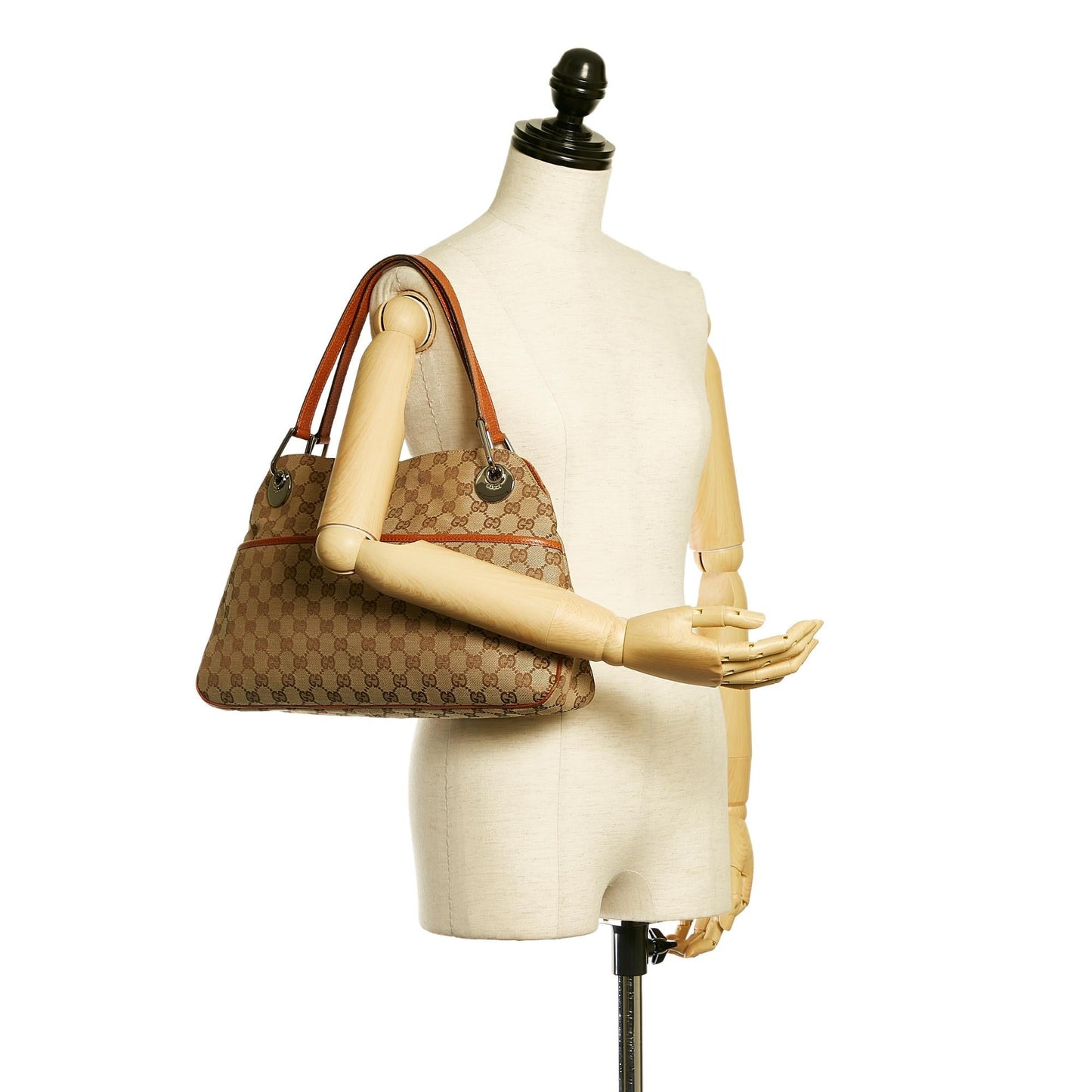 Gucci GG Canvas Eclipse Shoulder Bag (SHG-29205)