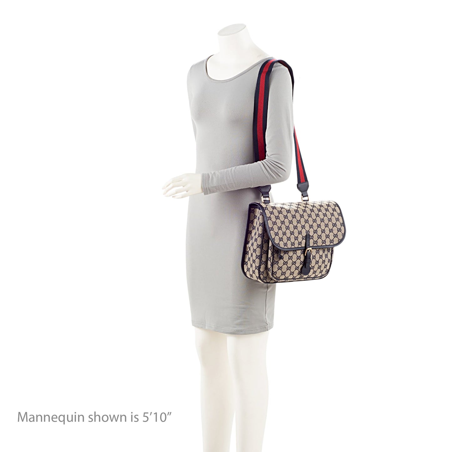 Gucci GG Canvas Buckle Flap Messenger